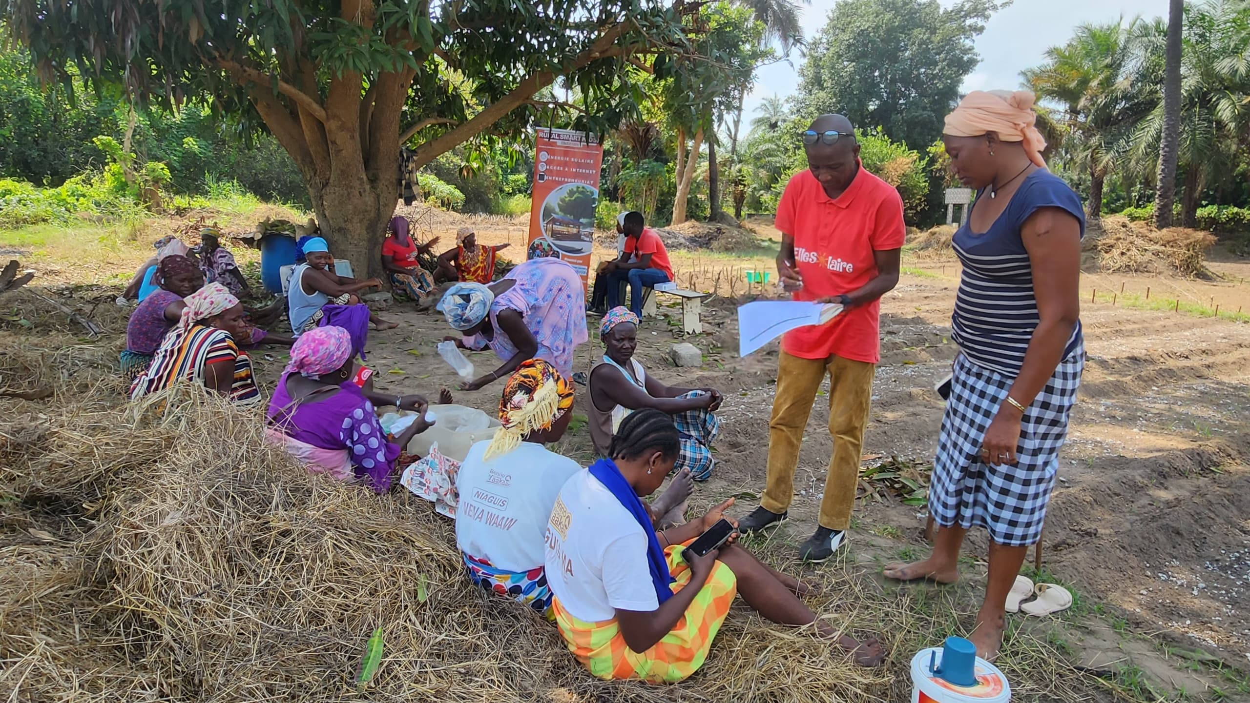 Hands-on entrepreneurship training session for women in rural communities